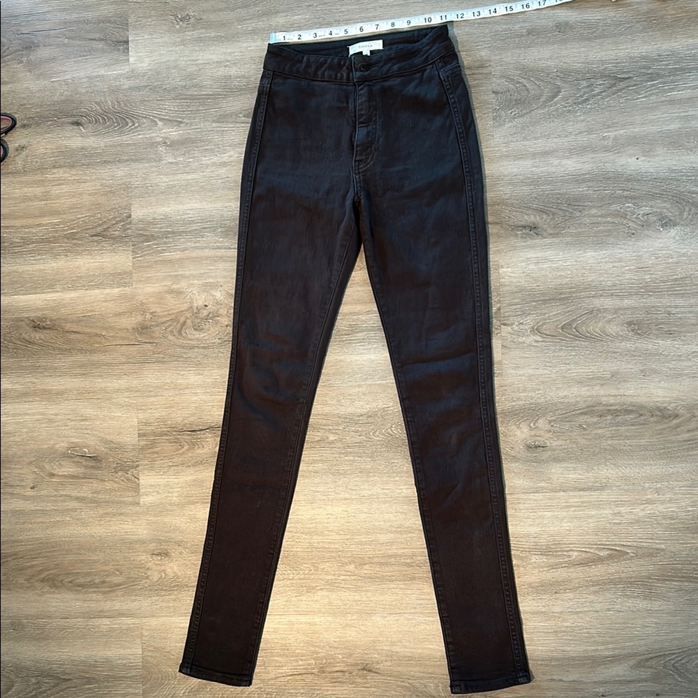 Talula Aritzia Black High Waist Skinny Jeans